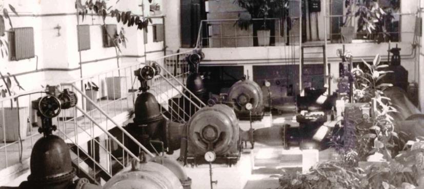 Насосная станция 2-го подъема Северного водозабора. 1975 год.